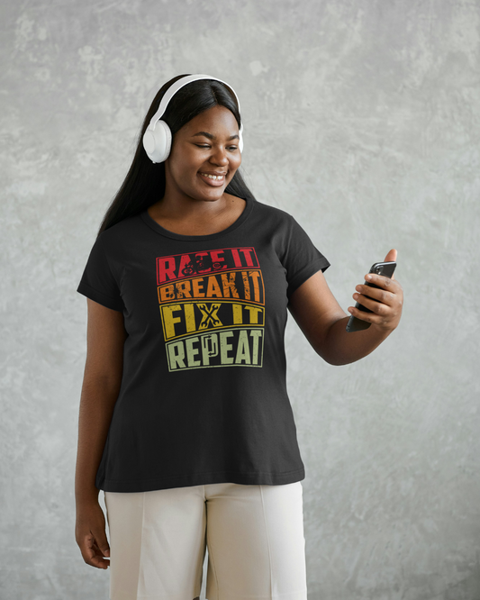 Race Break Fix Repeat- Women's Classic T-Shirt