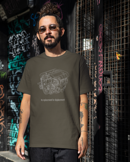 No replacement for displacement - Unisex Classic Crew T-Shirt