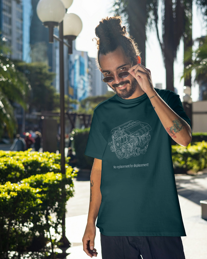 No replacement for displacement - Unisex Classic Crew T-Shirt