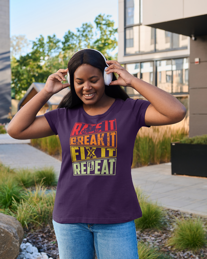 Race Break Fix Repeat- Women's Classic T-Shirt