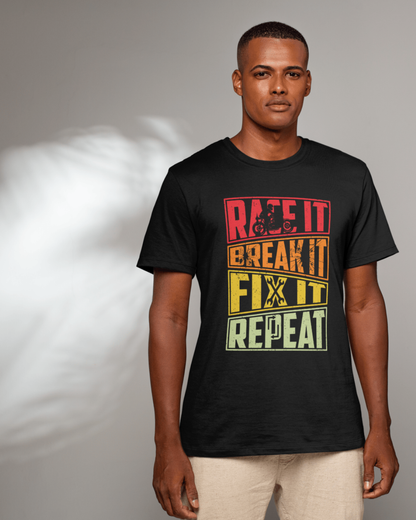 Race-Break-Fix-Repeat- Classic Crew T-Shirt
