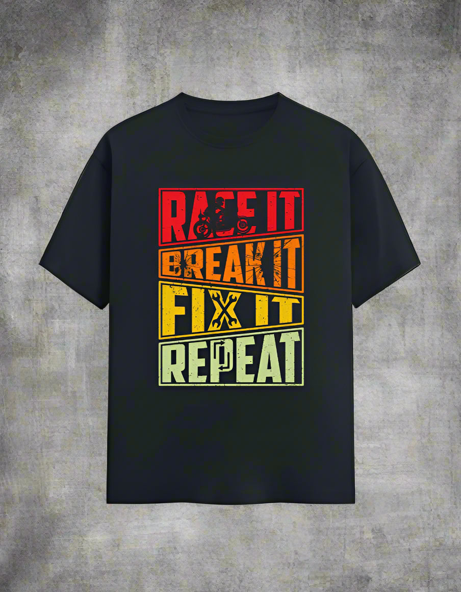 Race-Break-Fix-Repeat- Classic Crew T-Shirt