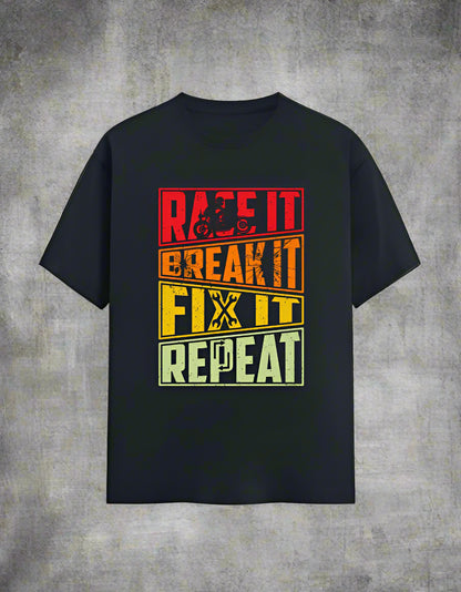 Race-Break-Fix-Repeat- Classic Crew T-Shirt