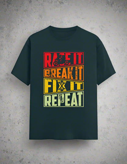 Race-Break-Fix-Repeat- Classic Crew T-Shirt