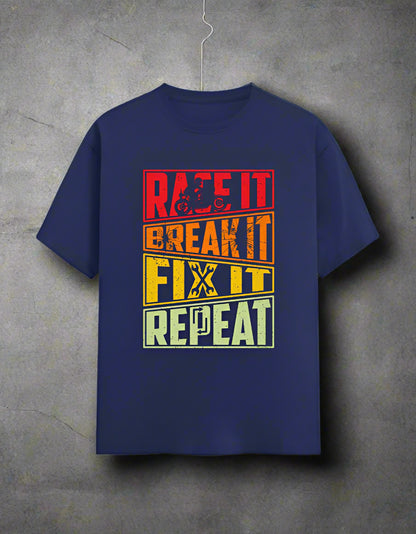 Race-Break-Fix-Repeat- Classic Crew T-Shirt