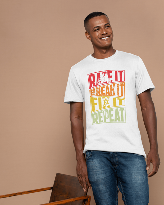 Race-Break-Fix-Repeat- Classic Crew T-Shirt