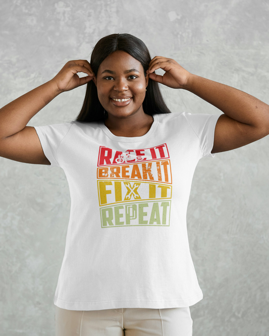 Race Break Fix Repeat- Women's Classic T-Shirt